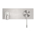 Nero Opal Wall Basin/Bath Mixer - Brushed Nickel-blue-leaf-bathware