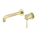 Nero Opal Wall Basin/Bath Mixer Separate Back Plate - Brushed Gold-blue-leaf-bathware