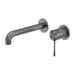 Nero Opal Wall Basin/Bath Mixer Separate Back Plate - Graphite-blue-leaf-bathware