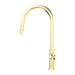 Nero Opal Pull Out Sink Mixer With Vegie Spray Function - Brushed Gold-NR251908BG-blue-leaf-bathware