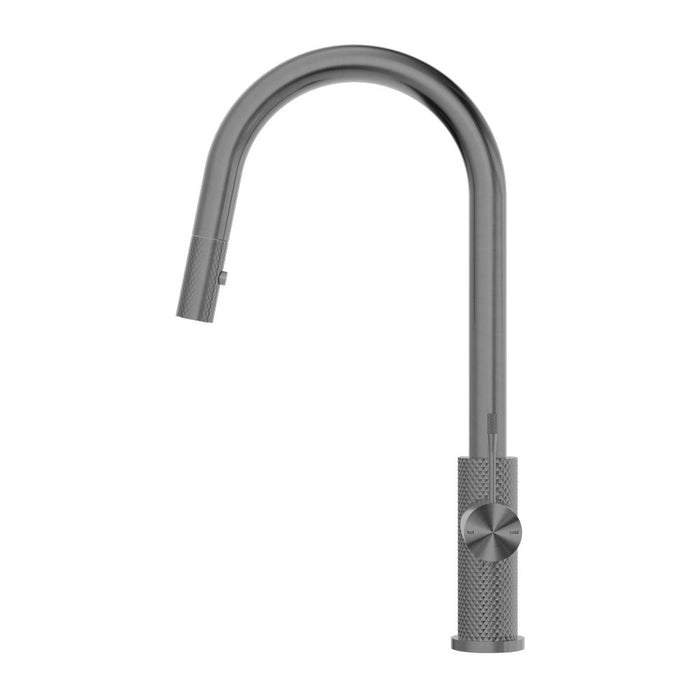 Nero Opal Pull Out Sink Mixer With Vegie Spray Function - Graphite-NR251908GR-blue-leaf-bathware