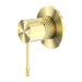 Nero Opal Shower Mixer 80mm Plate - Brushed Gold-NR251909BG-blue-leaf-bathware