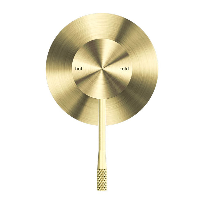 Nero Opal Shower Mixer 80mm Plate - Brushed Gold-NR251909BG-blue-leaf-bathware