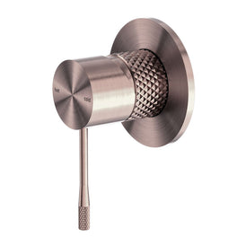 Nero Opal Shower Mixer 80mm Plate - Brushed Bronze-NR251909BZ-blue-leaf-bathware