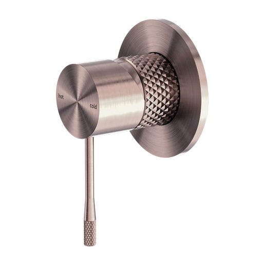 Nero Opal Shower Mixer 80mm Plate - Brushed Bronze-NR251909BZ-blue-leaf-bathware