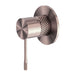 Nero Opal Shower Mixer 80mm Plate - Brushed Bronze-NR251909BZ-blue-leaf-bathware