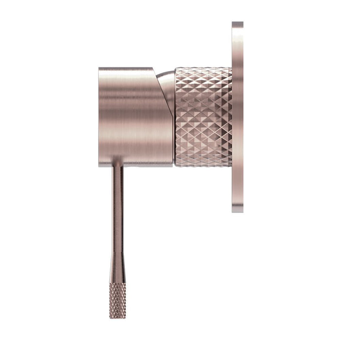 Nero Opal Shower Mixer 80mm Plate - Brushed Bronze-NR251909BZ-blue-leaf-bathware