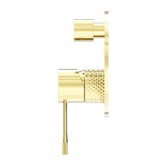 Nero Opal Shower Mixer With Diverter - Brushed Gold-NR251909aBG-blue-leaf-bathware