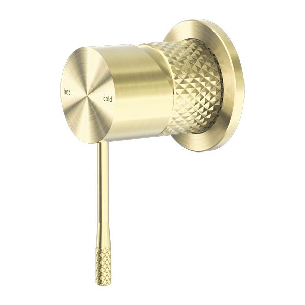 Nero Opal Shower Mixer 60mm Plate - Brushed Gold-NR251909hBG-blue-leaf-bathware