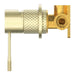 Nero Opal Shower Mixer 60mm Plate - Brushed Gold-NR251909hBG-blue-leaf-bathware