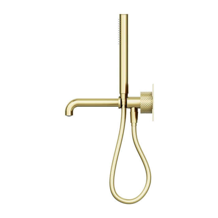 Nero Opal Progressive Shower System With Spout - Brushed Gold-blue-leaf-bathware