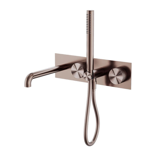 Nero Opal Progressive Shower System With Spout - Brushed Bronze-blue-leaf-bathware