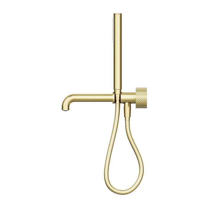 Nero Opal Progressive Shower System Separate Plate With Spout - Brushed Gold-blue-leaf-bathware