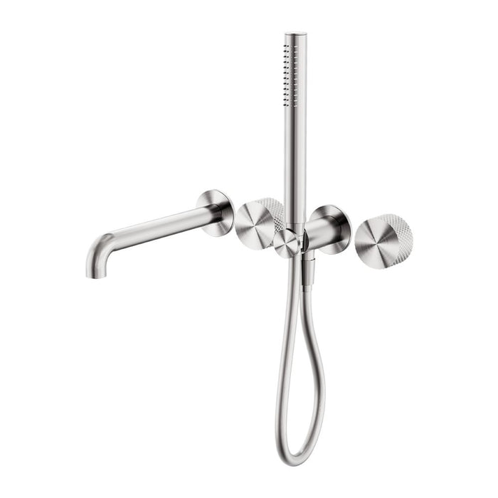 Nero Opal Progressive Shower System Separate Plate With Spout - Brushed Nickel-blue-leaf-bathware