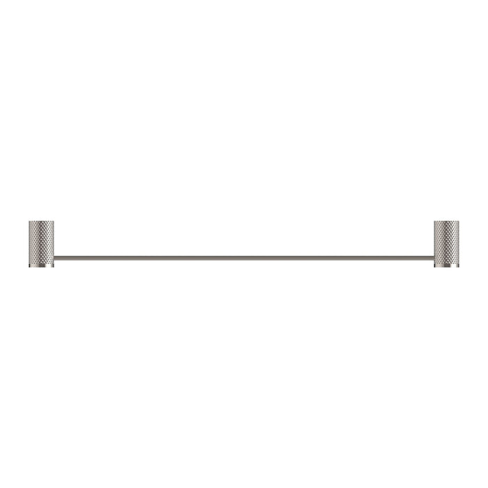 Nero Opal Single Towel Rail - Brushed Nickel-blue-leaf-bathware