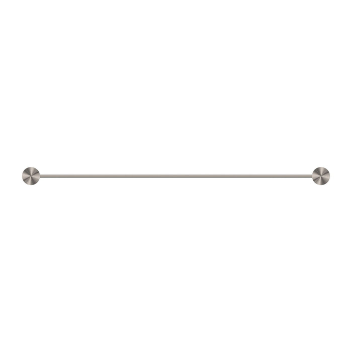 Nero Opal Single Towel Rail - Brushed Nickel-blue-leaf-bathware