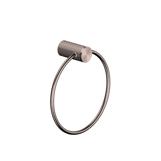 Nero Opal Towel Ring - Brushed Bronze-NR2580aBZ-blue-leaf-bathware