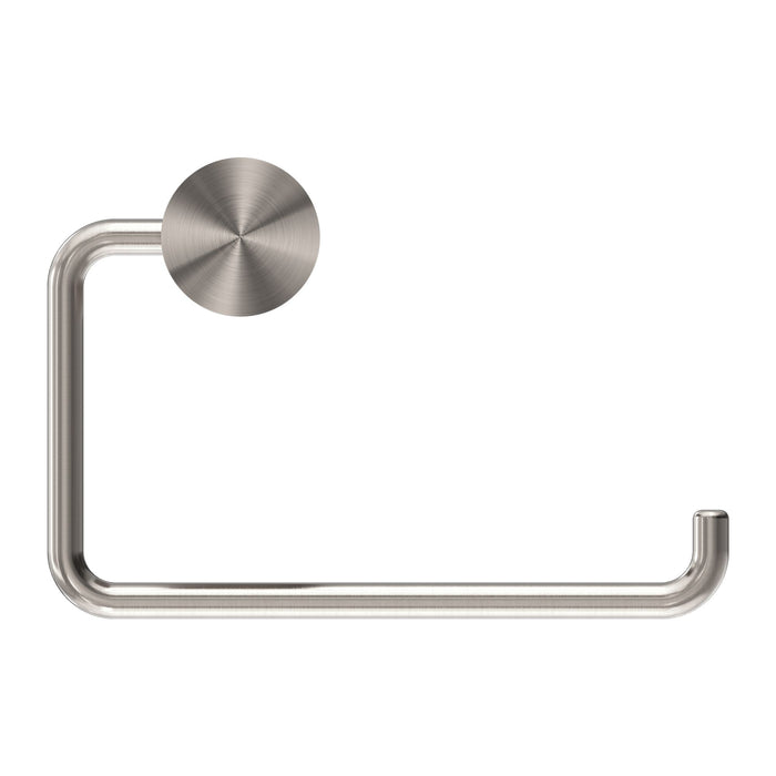 Nero Opal Toilet Roll Holder - Brushed Nickel-NR2586BN-blue-leaf-bathware