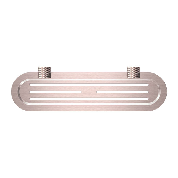 Nero Opal Metal Shower Shelf - Brushed Bronze-NR2587aBZ-blue-leaf-bathware