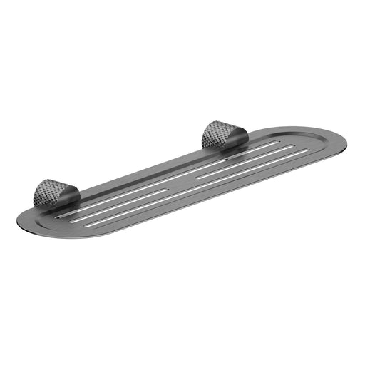 Nero Opal Metal Shower Shelf - Graphite-NR2587aGR-blue-leaf-bathware