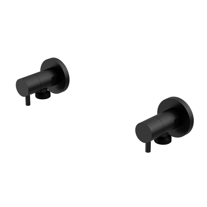 Nero Washing Machine Tap Set - Matte Black-NR262109dMB-blue-leaf-bathware