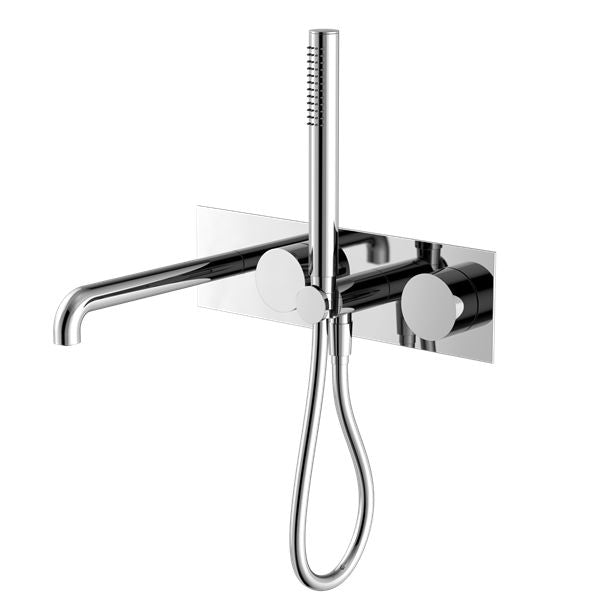 Nero Kara Progressive Shower System With Spout - Chrome-blue-leaf-bathware