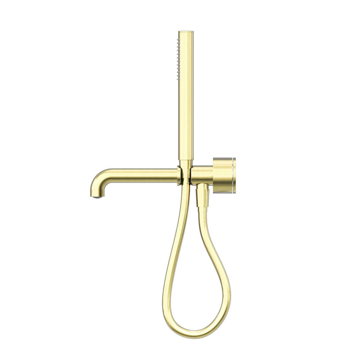 Nero Kara Progressive Shower System Separate Plate With Spout - Brushed Gold-blue-leaf-bathware