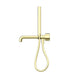 Nero Kara Progressive Shower System Separate Plate With Spout - Brushed Gold-blue-leaf-bathware