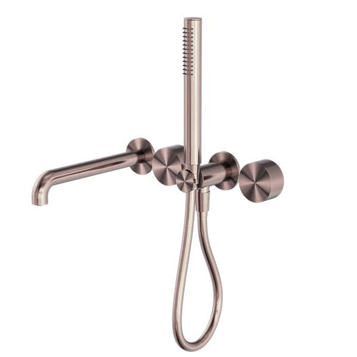 Nero Kara Progressive Shower System Separate Plate With Spout - Brushed Bronze-blue-leaf-bathware