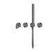 Nero Kara Progressive Shower System Separate Plate With Spout - Gun Metal-blue-leaf-bathware