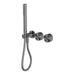 Nero Kara Progressive Shower System Separate Plate - Gun Metal-NR271903dGM-blue-leaf-bathware