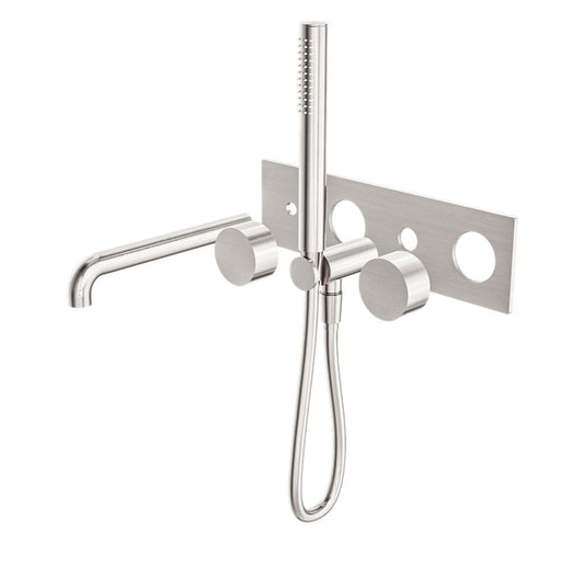 Nero Kara Progressive Shower System With Spout (Trim Kit Only) - Brushed Nickel-blue-leaf-bathware