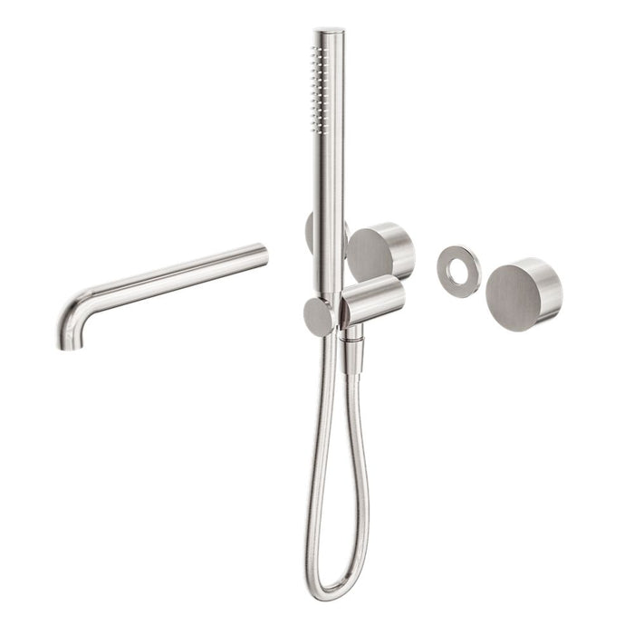 Nero Kara Progressive Shower System Separate Plate With Spout (Trim Kit Only) - Brushed Nickel-blue-leaf-bathware