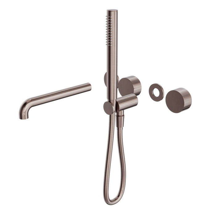 Nero Kara Progressive Shower System Separate Plate With Spout (Trim Kit Only) - Brushed Bronze-blue-leaf-bathware