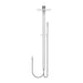 Nero Astra Rain Square Twin Shower Double Hose - Chrome-NR281305dCH-blue-leaf-bathware