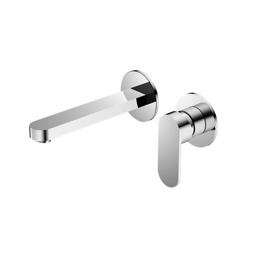 Nero Ecco Wall Basin/Bath Mixer Separate Back Plate - Chrome-NR301310bCH-blue-leaf-bathware