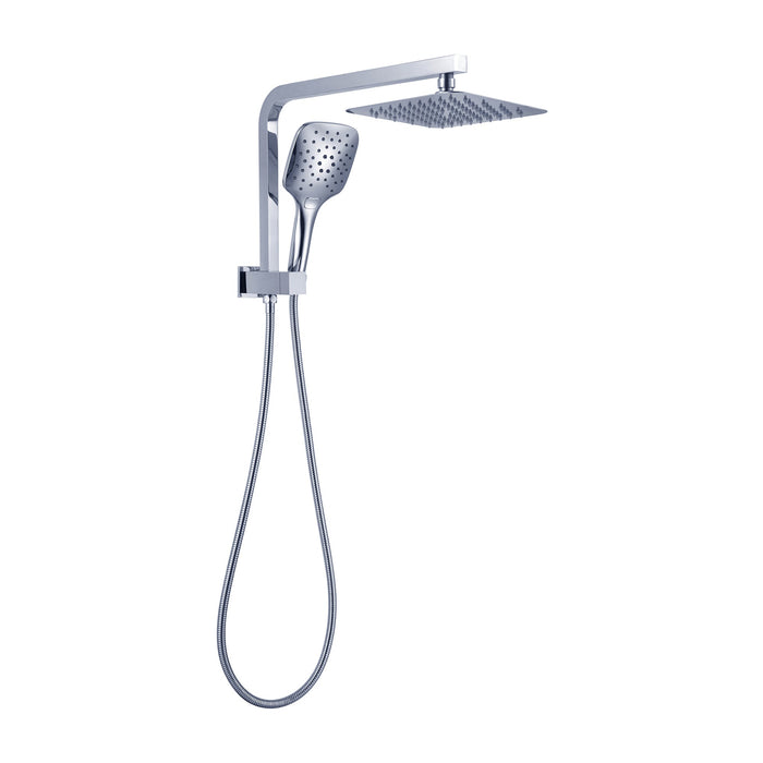 Nero Celia 2 In 1 Twin Shower - Chrome-NR301505bCH-blue-leaf-bathware