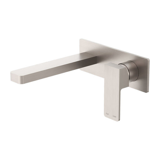 Nero Celia Wall Basin/Bath Mixer - Brushed Nickel-NR301507aBN-blue-leaf-bathware