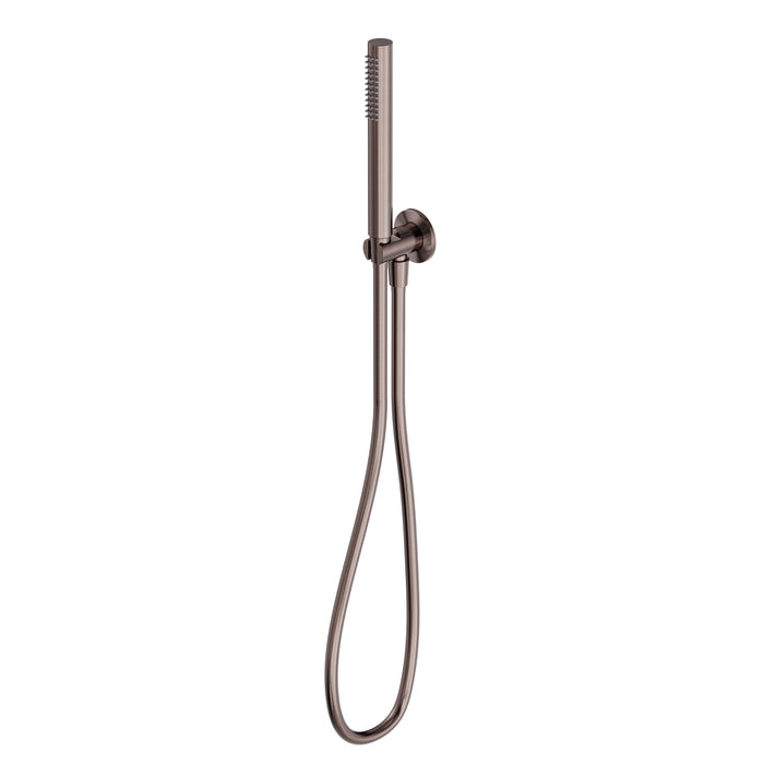 Nero Slim Shower On Bracket - Brushed Bronze-NR307BZ-blue-leaf-bathware