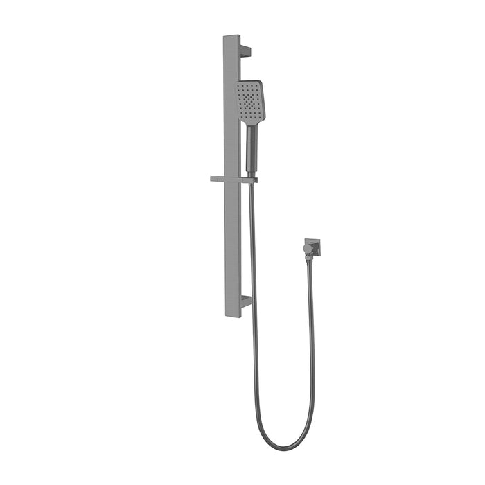 Nero Celia New Shower Rail - Gun Metal-NR316GM-blue-leaf-bathware