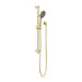 Nero Round Metal Project Rail Shower - Brushed Gold-NR318BG-blue-leaf-bathware