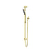 Nero Round Metal Project Rail Shower - Brushed Gold-NR318BG-blue-leaf-bathware