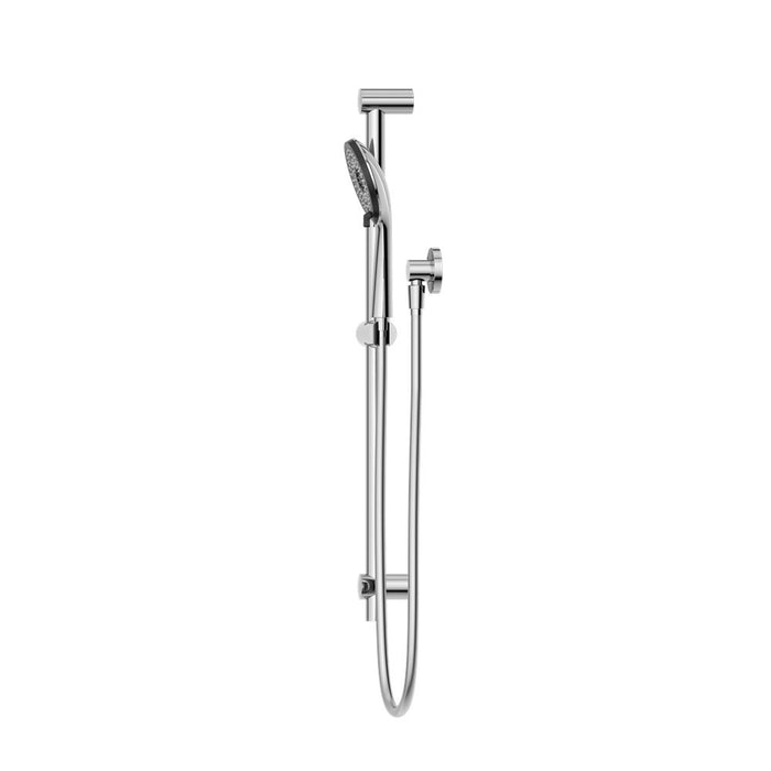 Nero Round Metal Project Shower Rail - Chrome-NR319CH-blue-leaf-bathware