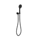 Nero Project Round Shower On Bracket - Matte Black-NR320MB-blue-leaf-bathware