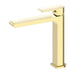 Nero Bianca Mid Tall Basin Mixer - Brushed Gold-NR321501dBG-blue-leaf-bathware