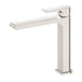 Nero Bianca Mid Tall Basin Mixer - Brushed Nickel-NR321501dBN-blue-leaf-bathware