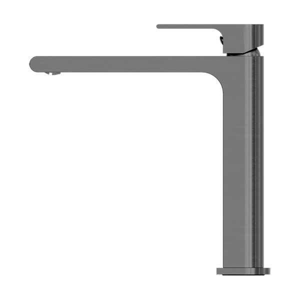 Nero Bianca Mid Tall Basin Mixer - Gun Metal-NR321501dGM-blue-leaf-bathware