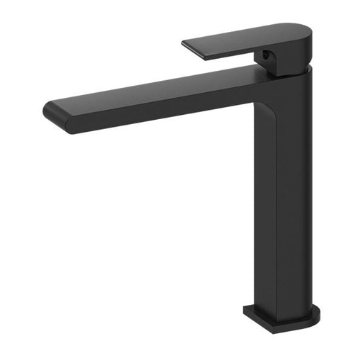 Nero Bianca Mid Tall Basin Mixer - Matte Black-NR321501dMB-blue-leaf-bathware