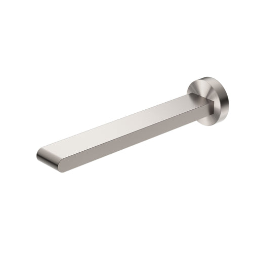 Nero Bianca Fixed Basin/Bath Spout 240mm - Brushed Nickel-NR321503BBN-blue-leaf-bathware