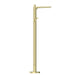 Nero Bianca Freestanding Bath Mixer With Hand Shower - Brushed Gold-NR321503aBG-blue-leaf-bathware